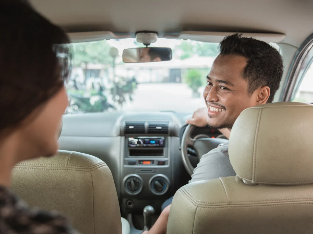Gig Worker Onboard a Car