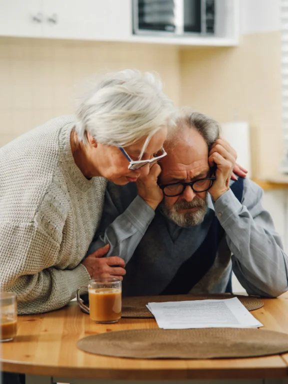 Senior Couple Looking at Documents